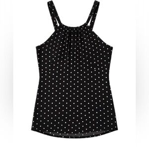 Swimsuits For All Black and White Polka Dot Top